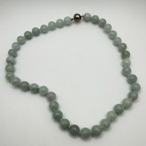 ~17" D'Joy 10mm AQUAMARINE, hand knotted necklace with 925 magnetic clasp!